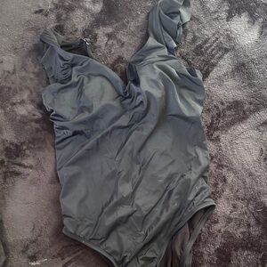 Time and Tru Black Women's One Piece Swimsuit